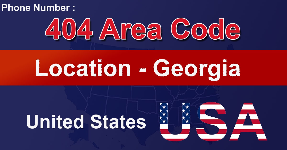 404 Area Code 404 Area Code